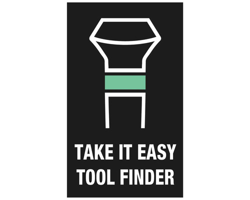 Take It Easy Tool Finder Symbol