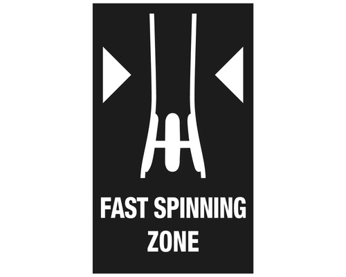 Schnell rotierende Zone Symbol