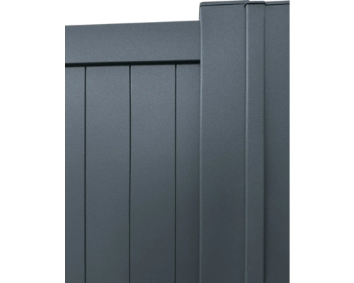 Detailansicht eines Aluminiumzauns