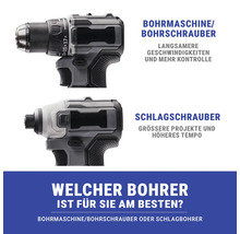 Bohrmaschine, Akkuschrauber und Schlagschrauber im Vergleich