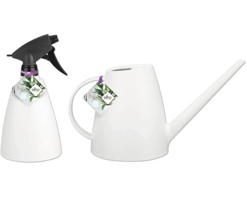 Pflanzensprüher und Gießkanne aus Kunststoff