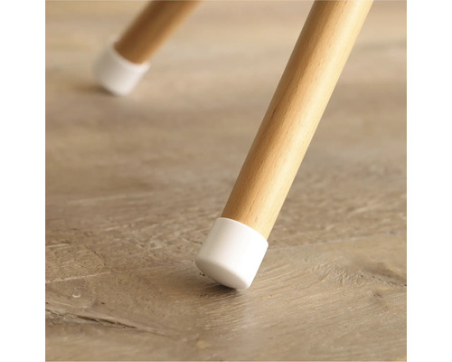 Holzstuhlbein mit Möbelgleiter