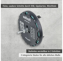 Wolfcraft Kreisschneider AH 45-130 für Bohrmaschinen