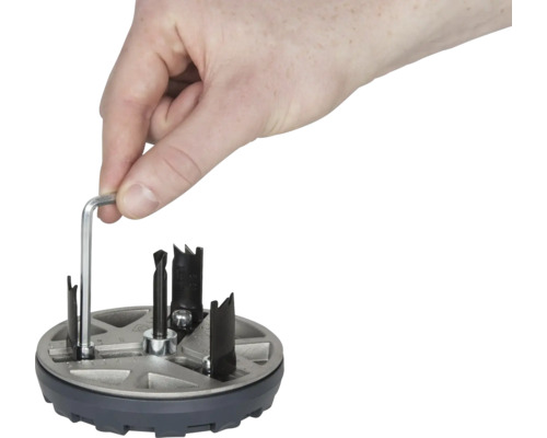 Hand bedient Lochsäge mit Inbusschlüssel