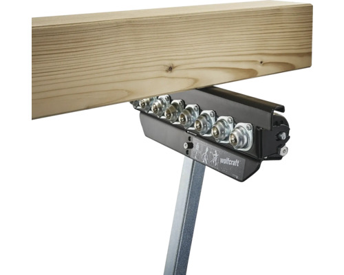 Wolfcraft Rollenbock mit Holzbrett