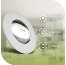 Einbaustrahler mit neutralweissem Licht, schwenkbar und ultraflach