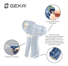 GEKA Brause mit einstellbarer Strahlform