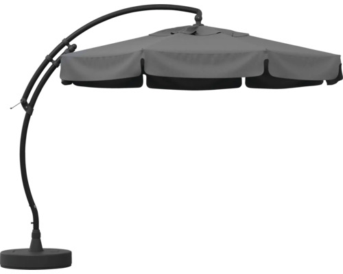 Freiarm-Sonnenschirm mit Fuß