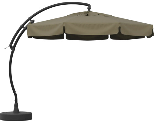 Freiarm-Sonnenschirm mit Fuß