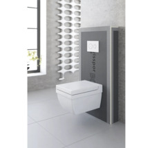 Modernes Badezimmer mit wandhängendem Tiefspülklosett und Vorwandinstallation