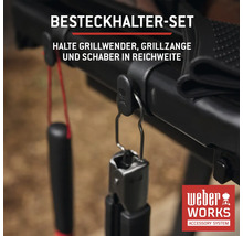 Besteckhalter Set zur Grillzubehör Aufbewahrung