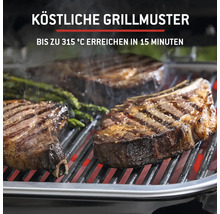 Grill mit Fleisch und Gemüse für köstliche Grillmuster