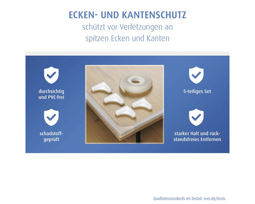 Ecken- und Kantenschutz Set zum Schutz vor Verletzungen an Ecken und Kanten