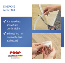 Illustration von Reer Kantenschutz und Eckenschutz mit einfacher Montage