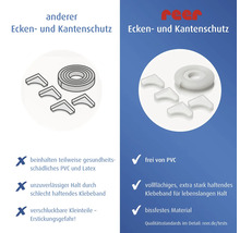 Vergleich von Eckenschutz: Anderer Eckenschutz versus Reer Eckenschutz mit Eigenschaften und Logos