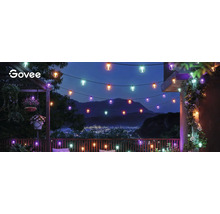 Balkon mit Govee Lichterkette und Bergpanorama