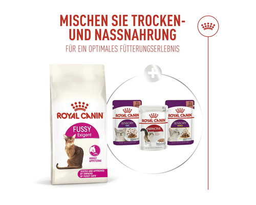 Royal Canin Fussy Exigent Trockenfutter und Nassfutter für Katzen