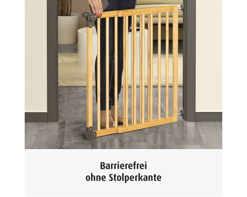 Montierte Holztür Kindersicherung