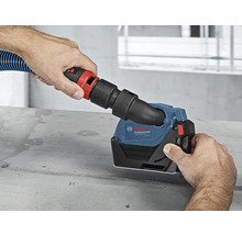 Bosch GDE 125 EA-S Absaughaube für Winkelschleifer im Einsatz.