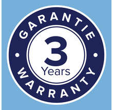 Symbol für drei Jahre Garantie