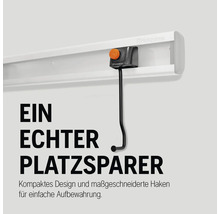 Husqvarna Wandschiene mit Haken zur Aufbewahrung