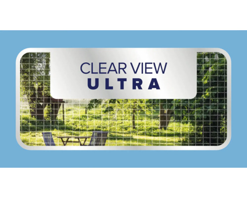 Klares Sicht Ultra-Produktbild mit Blick in einen Garten