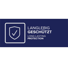 Langlebig geschützt Symbol
