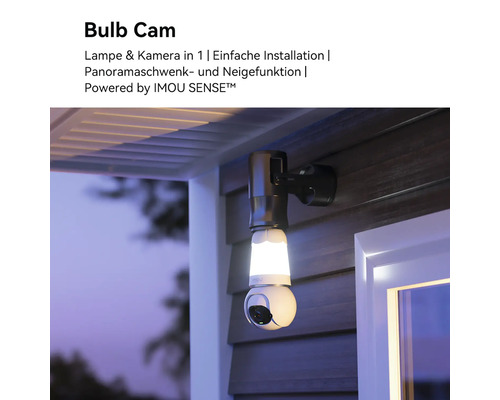 Lampe mit integrierter Überwachungskamera zur einfachen Installation