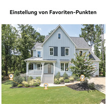Hausansicht mit Einstellung von Favoritenpunkten