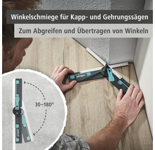 Winkelmesser zur Winkelübertragung von Wolfcraft im Einsatz gezeigt