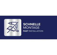 Schnelle Montage ohne Werkzeug