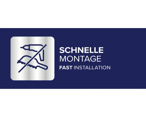 Schnelle Montage ohne Werkzeug