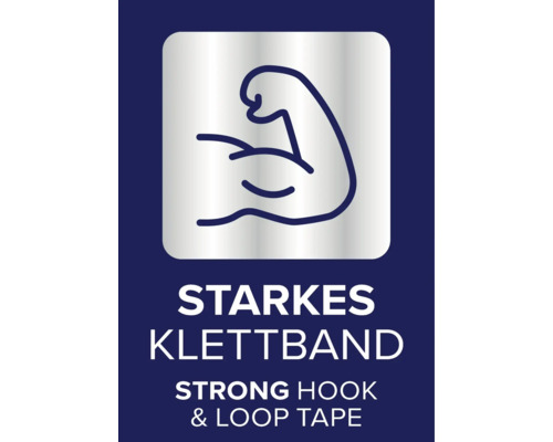 Symbol für starkes Klettband.