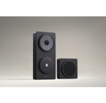 Aqara Video-Türklingel G4 mit integrierter Kamera, Klingeltaste und separater Inneneinheit für den Gong.