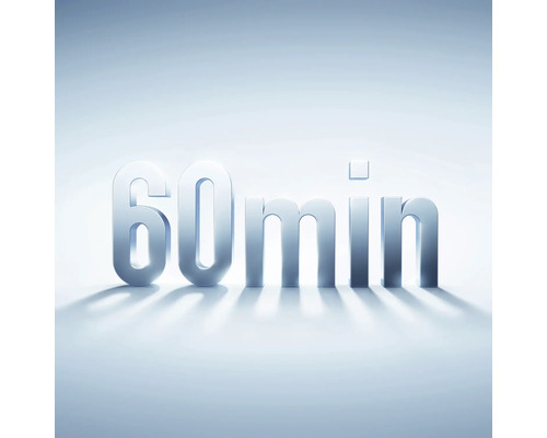 Symbol für eine Zeitdauer von 60 Minuten.