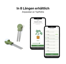 Smarter Pflanzensensor mit App-Steuerung zur Auswahl der Stablänge passend zur Topfhöhe, in 8 Längen erhältlich.