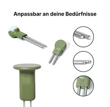 Modularer FYTA Beam Pflanzensensor mit austauschbaren Metallsonden in verschiedenen Längen zur Bodenmessung.