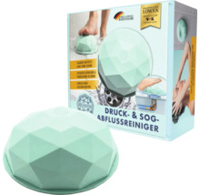 Dekadome Druck- und Sog-Abflussreiniger mit Verpackung, mechanische Reinigung ohne Chemie für Dusche und Badewanne, bekannt aus Die Höhle der Löwen.