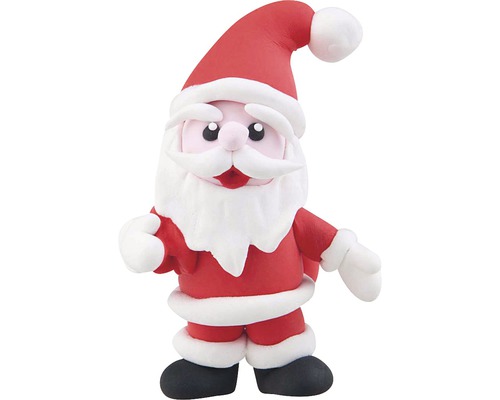 Santa Claus Figur aus Modelliermasse