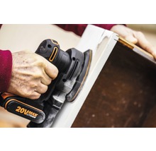 Akku-Dreiecksschleifer WORX 20V 140x90mm WX822.9, inkl. Zuhehör, ohne Akku und Ladegerät