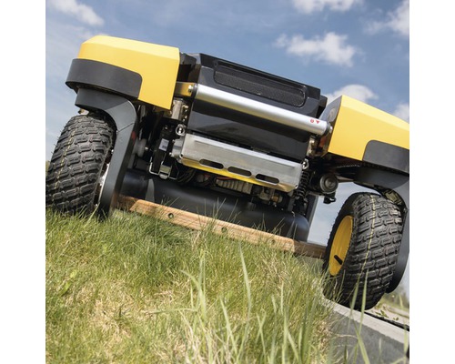 Aufsitzrasenmäher auf Gras