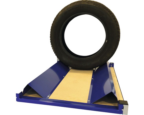 Winkelblech Auflage für Reifen Industrial 100 x 1000 x 180 mm 2 Stk blau