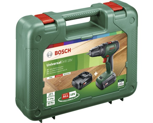 Bosch UniversalDrill 18V Akku-Bohrschrauber im Koffer mit Akku
