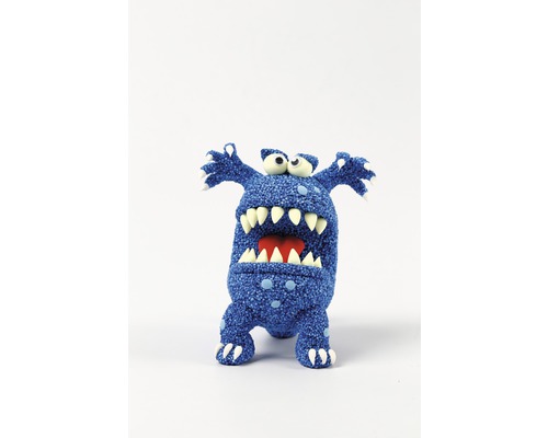 Blaues Monster als Dekoration