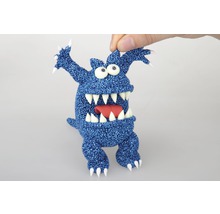 Blaues Monster zum Basteln und Spielen