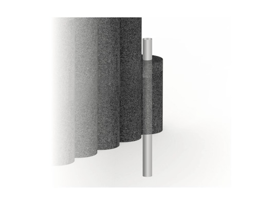 Dämmmatte und Metallständer