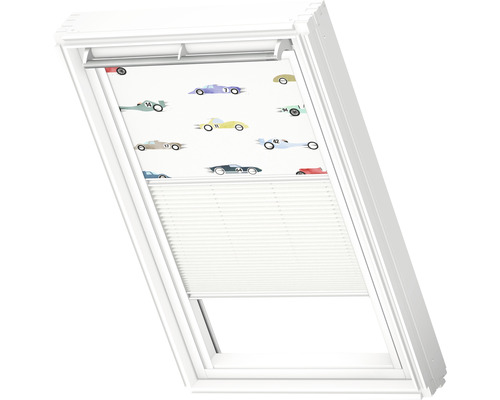 Dachfensterplissee mit Automotiv Muster