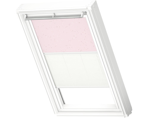 Dachfenster mit Verdunkelungsrollo und Plissee