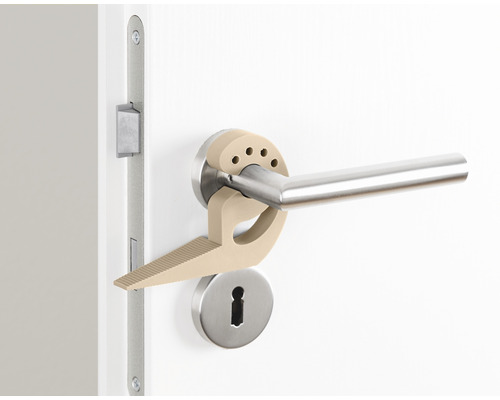 Türstopper am Türgriff zur Türsicherung