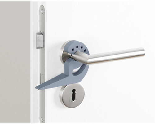 Tür mit Türgriff und Türstopper